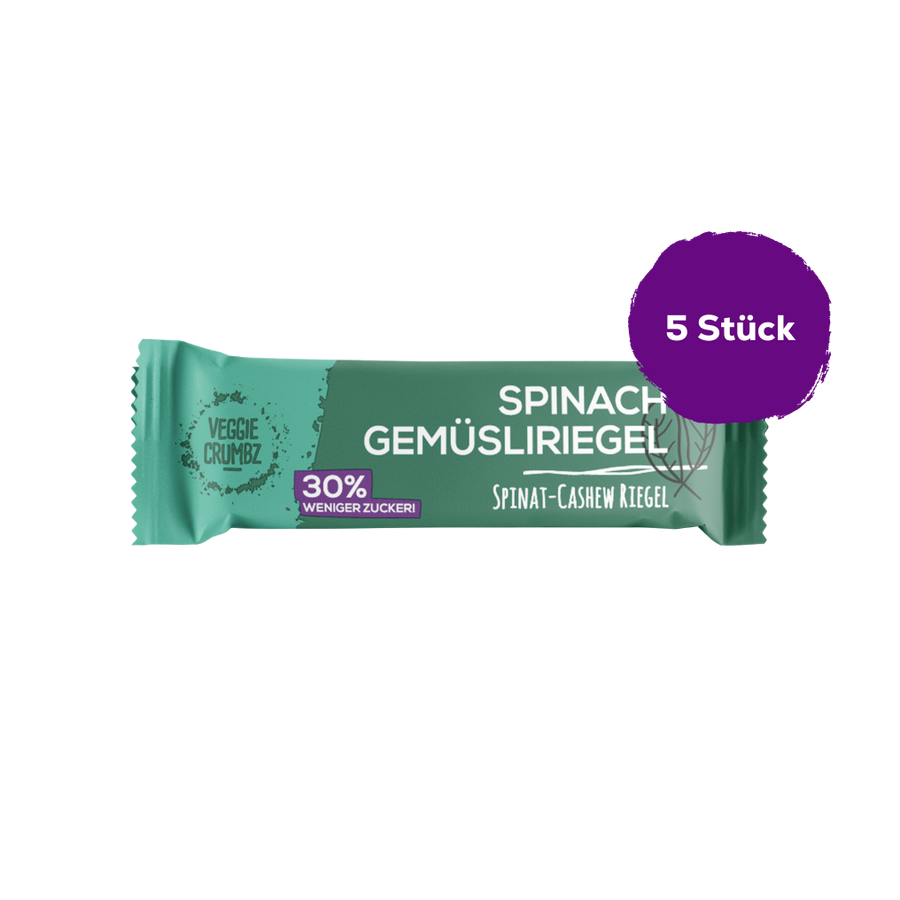 VEGGIE CRUMBZ Gemüsliriegel Spinach 5er-SET