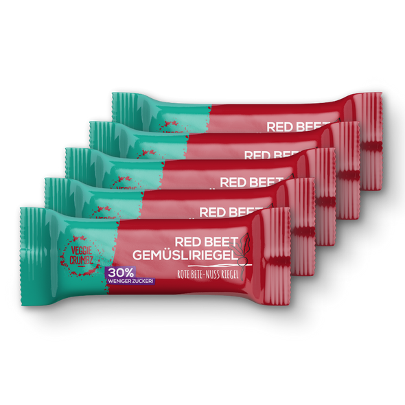 VEGGIE CRUMBZ Gemüsliriegel Red Beet 5er-SET